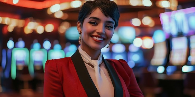 Antarmuka permainan slot dengan tema klasik dan modern